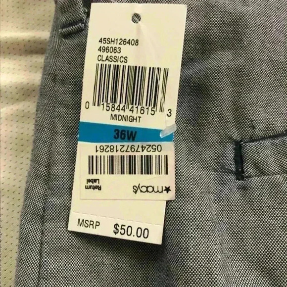 Flat Front Izod Blue Shorts Sz 36 NWT - Picture 5 of 5